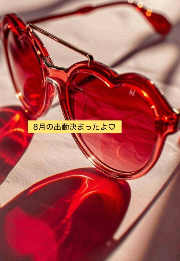 ?8月の出勤だよぉ?
