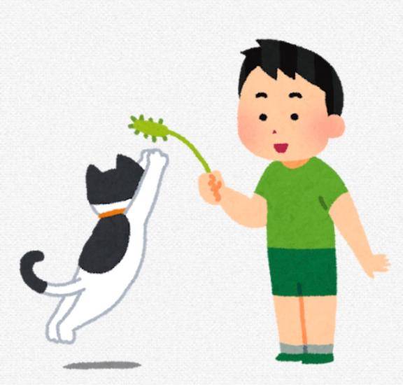 まおみ猫捕まえた