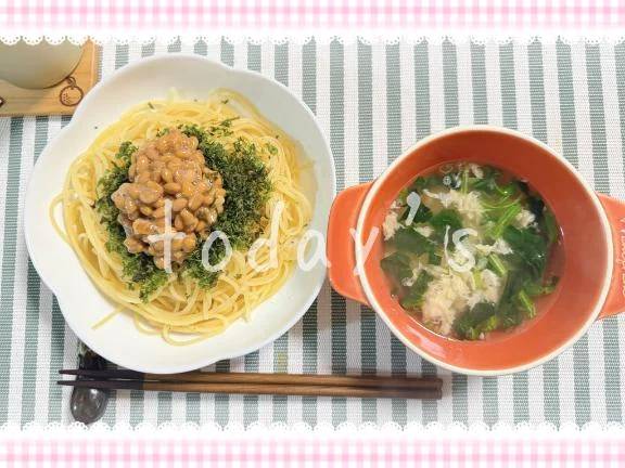 納豆パスタ🍝