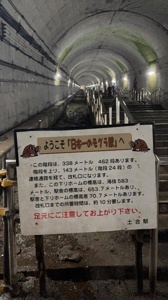 日本一のモグラ駅