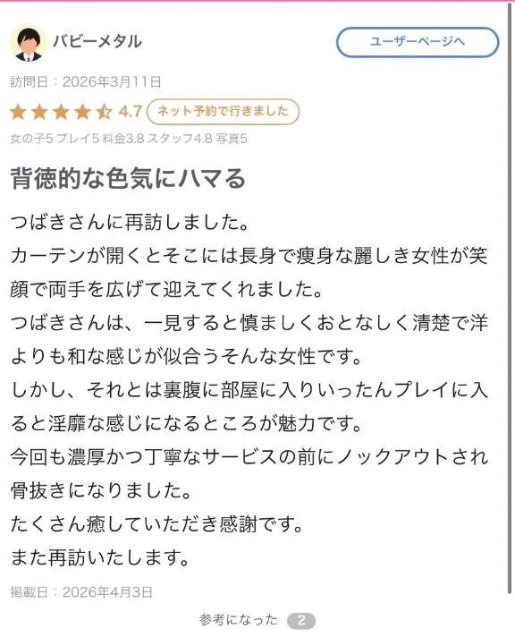 【お礼写メ日記】