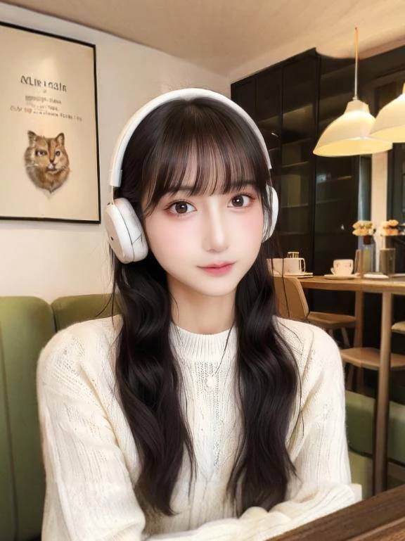 前髪自分で切った😚💗