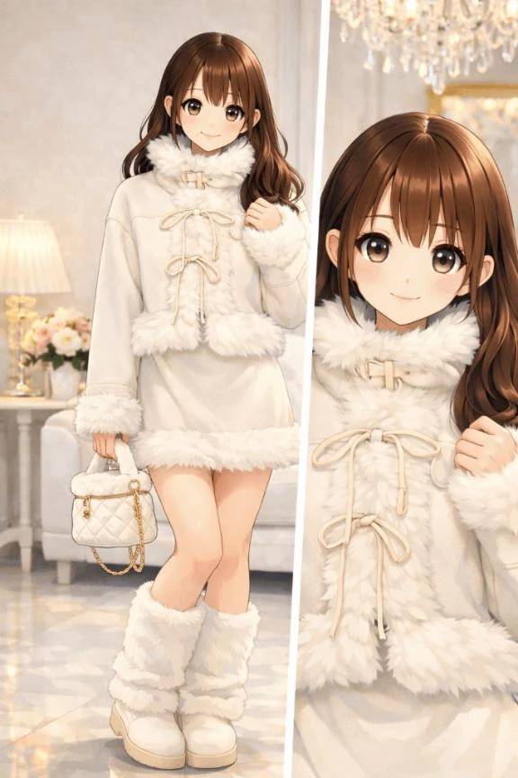 全身白ファッションしたいけどやりすぎ？😅💓