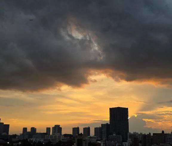 貴重な夕焼け🌇