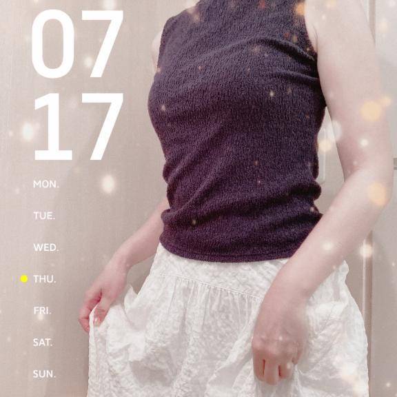 久々ロングスカート✨