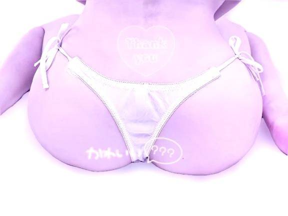 🍑1日1桃尻🍑初純白紐パン横から🙈‎🤍