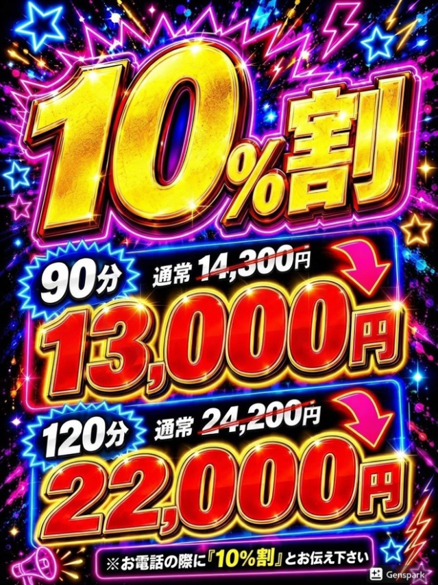 10％ダウン割引（上野デリヘル倶楽部）