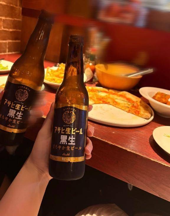 初めて飲んだ🍻🖤