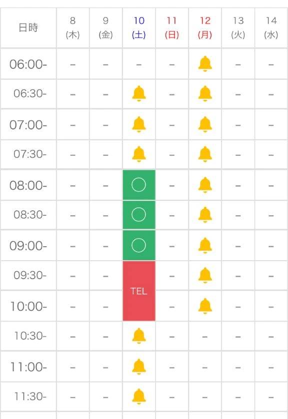 キャンセル枠発生⚠️