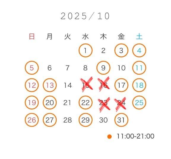 \♡︎/10月