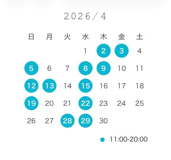 🩶4月シフト♡