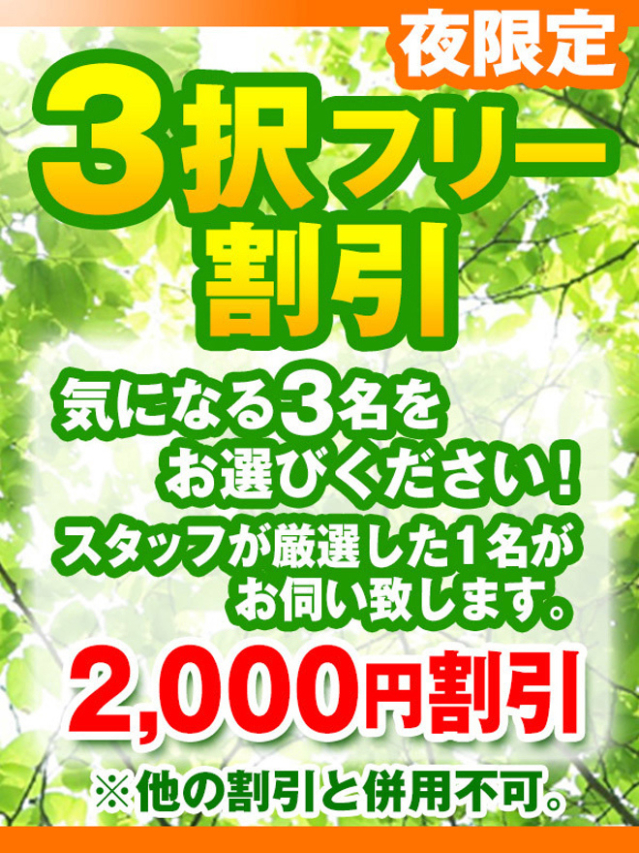 3択フリー割引（品川やすらぎ）