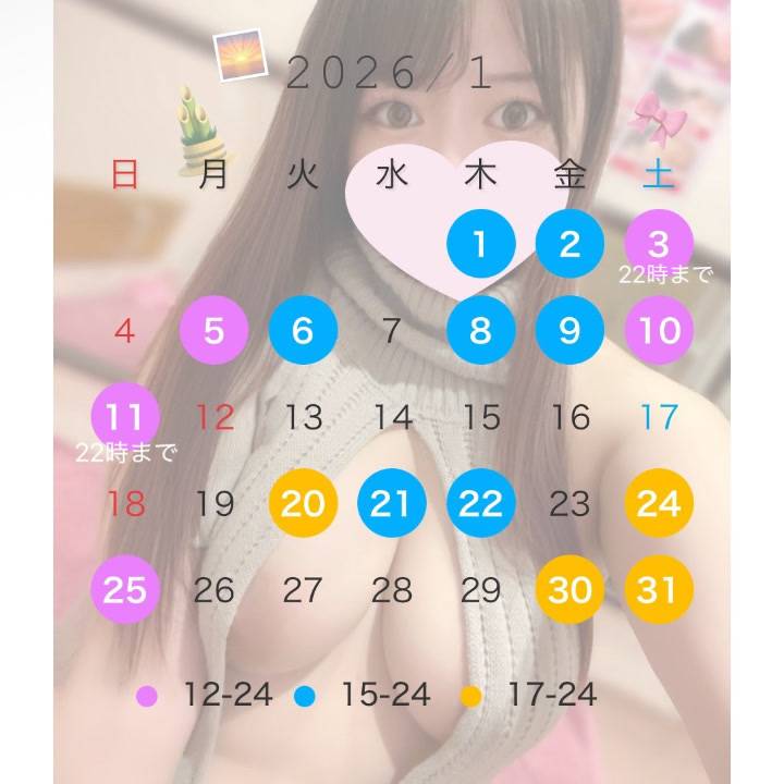 1月の予定🎀