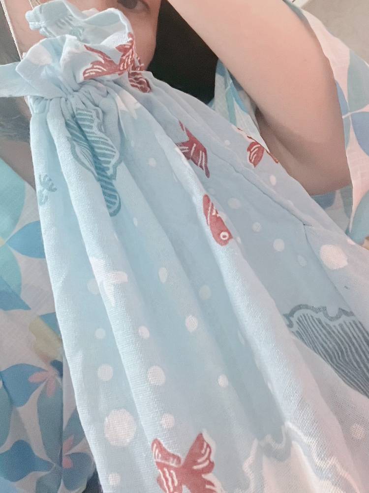 きんちゃく袋も手作りなのです！