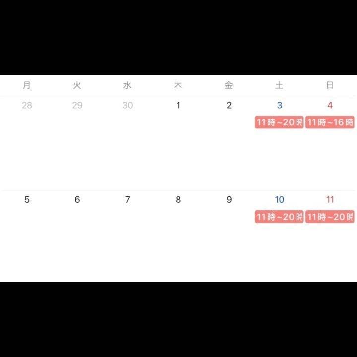 10月前半の予定です🌸10月は出席率高い優等生( •̀ω•́ )