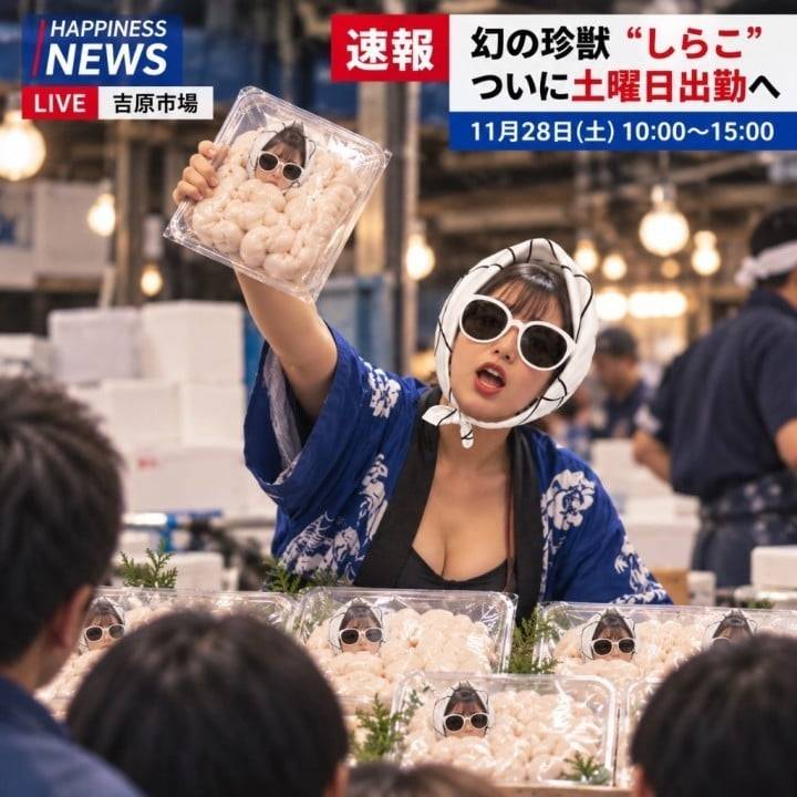 珍獣しらこ！初土曜出荷のご予約開始！