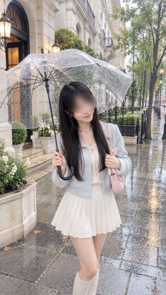 雨にも負けず、出勤しています🐰☔️