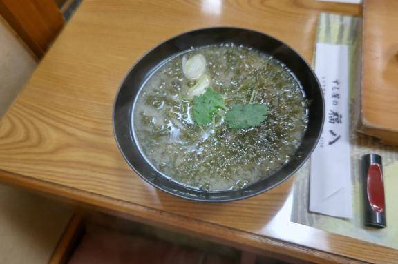 あおさのみそ汁も飲んだよ✨