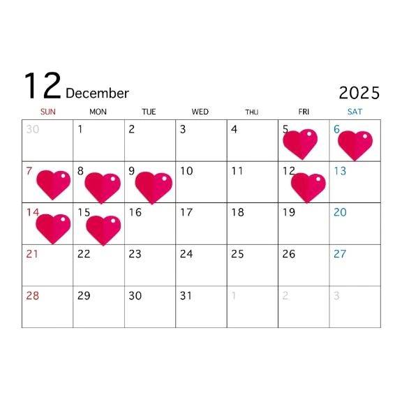 12月前半の予定🗓️