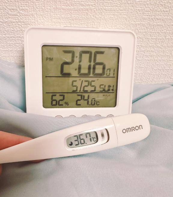 今日の体温❣️