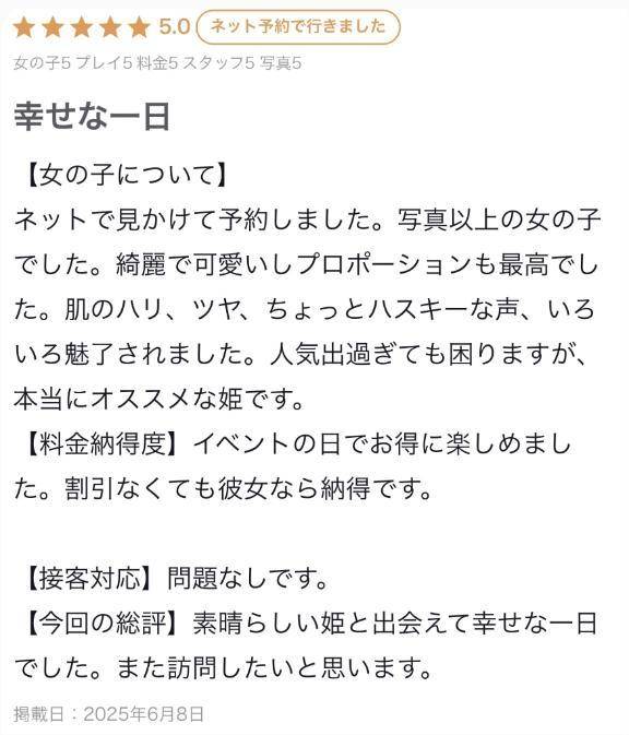 【お礼写メ日記】