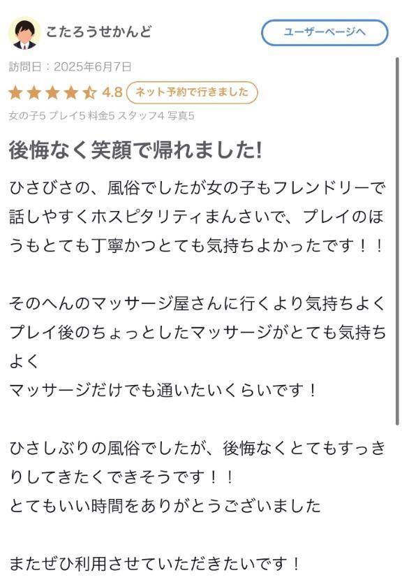 【お礼写メ日記】