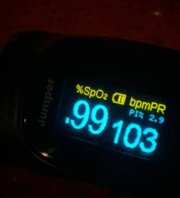 今日のパルスオキシメーター♡