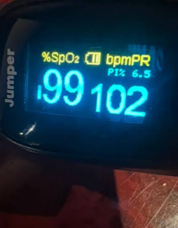 今日のパルスオキシメーター♡