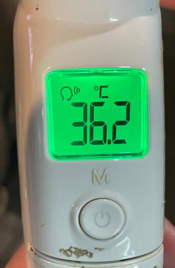 今日の体温...。