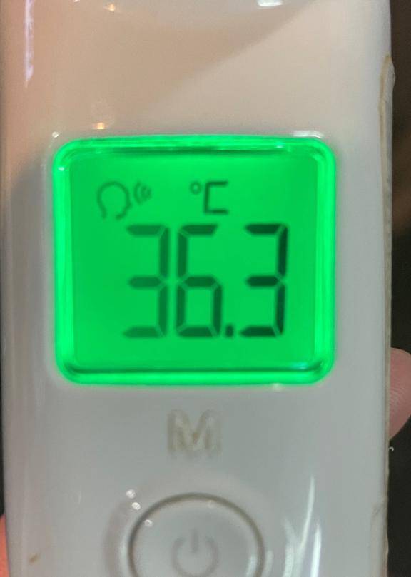 今日の体温...。