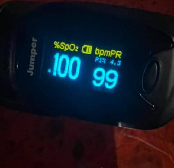 今日のパルスオキシメーター♡