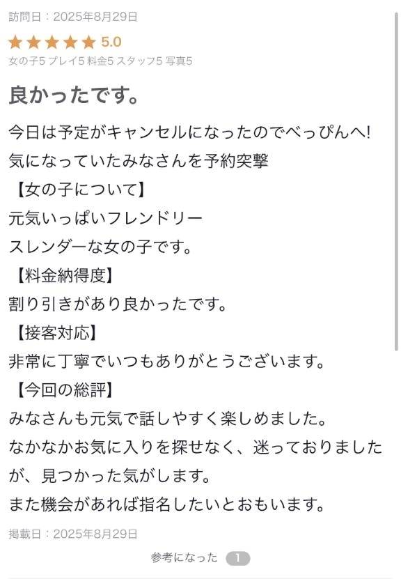 【お礼写メ日記】