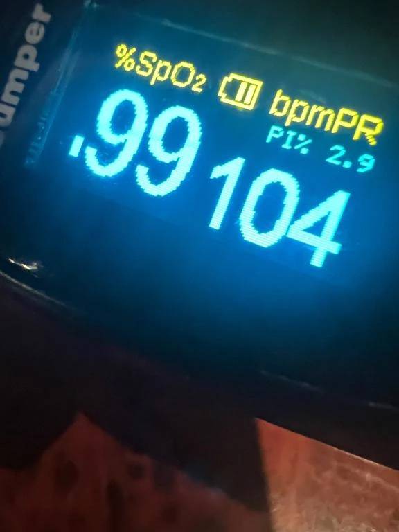 今日のパルスオキシメーター♡