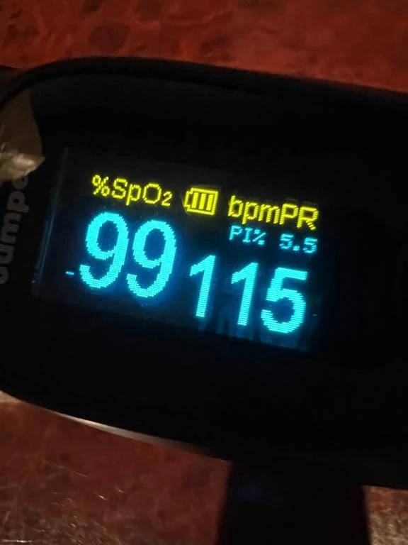 今日のパルスオキシメーター♡どうか