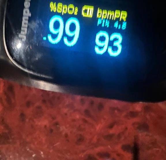 今日のパルスオキシメーター♡