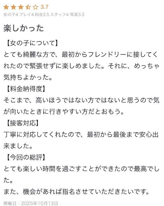 【お礼写メ日記】
