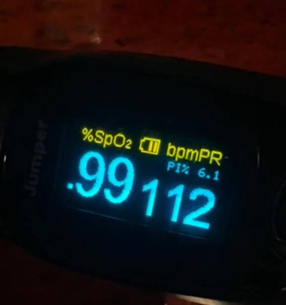 今日のパルスオキシメーター♡