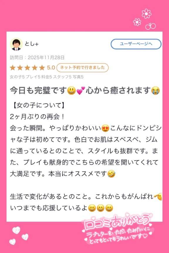 【お礼写メ日記】