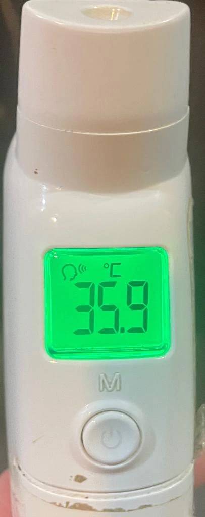 今日の体温...。