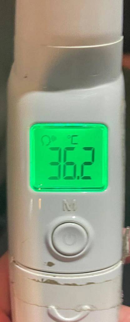 今日の体温...。