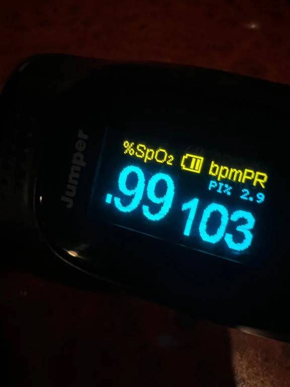 今日のパルスオキシメーター♡