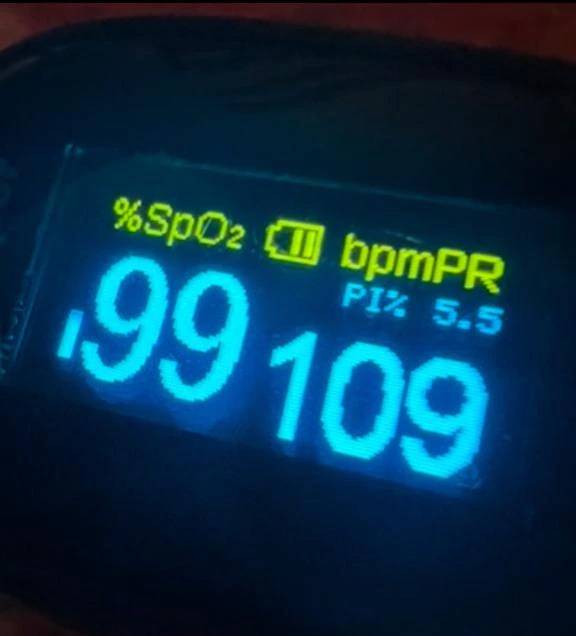 今日のパルスオキシメーター♡