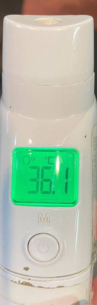 今日の体温...。