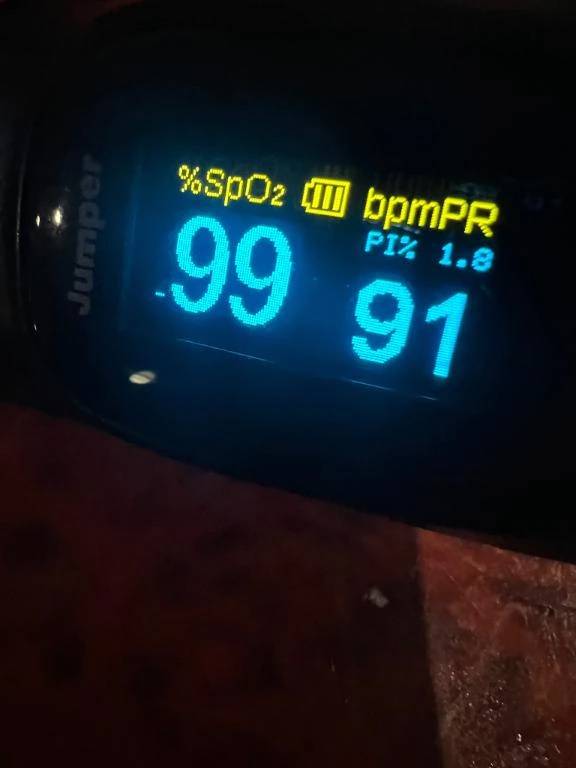 今日のパルスオキシメーター♡