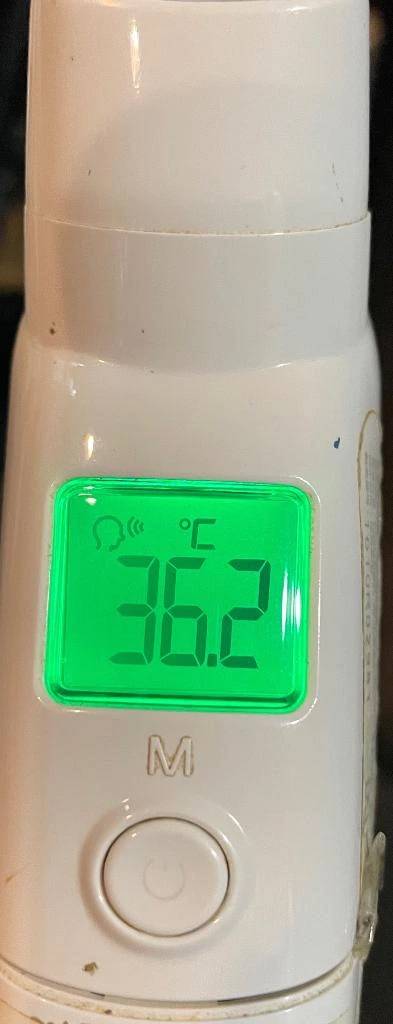 今日の体温...。