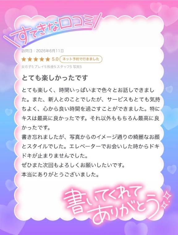 【お礼写メ日記】