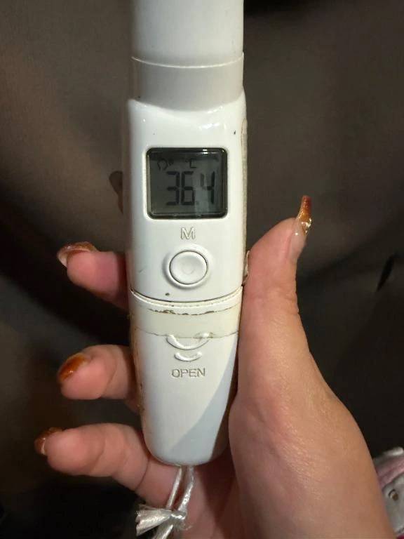 検温!