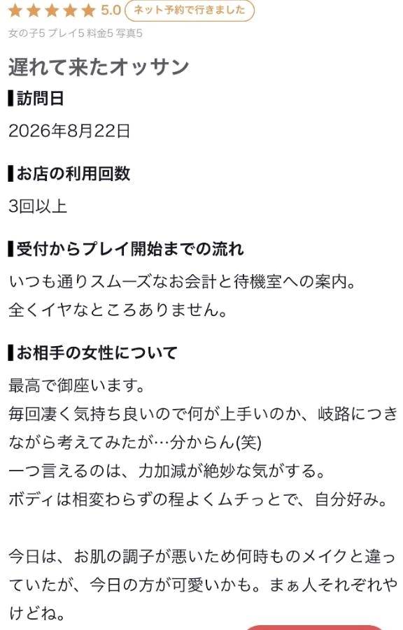【お礼写メ日記】