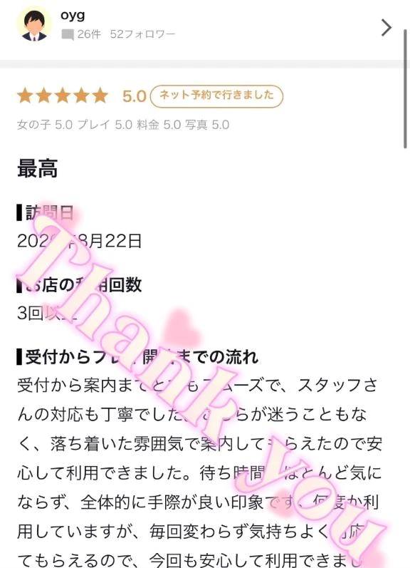 oyg様✨【お礼写メ日記】
