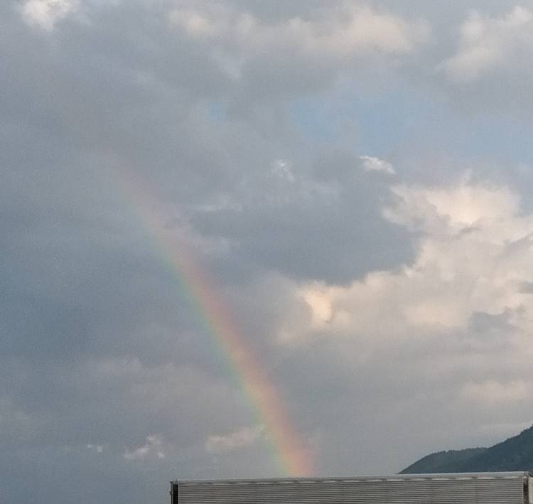 虹出てますね